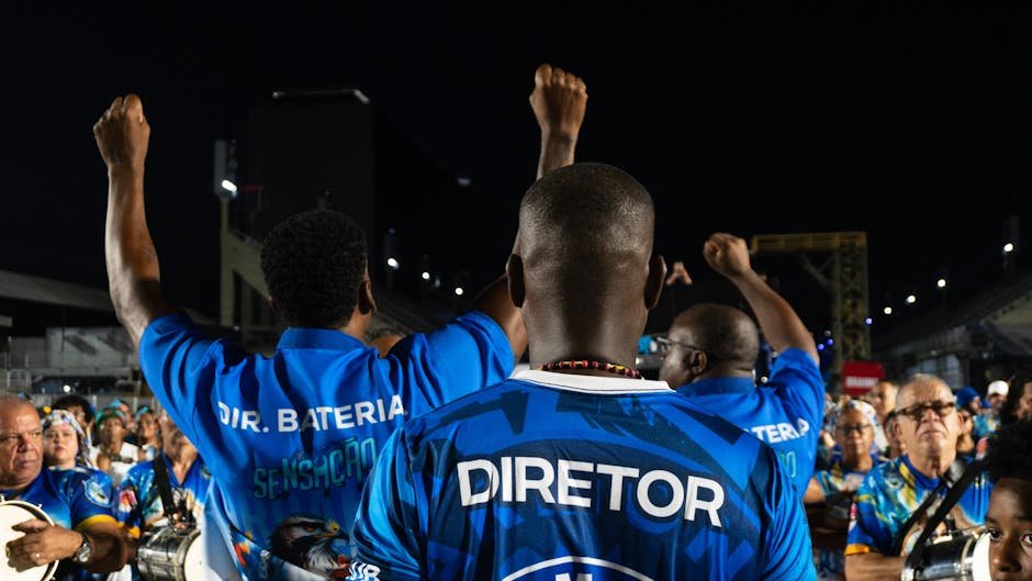 Foule en fête au carnaval de Rio de Janeiro