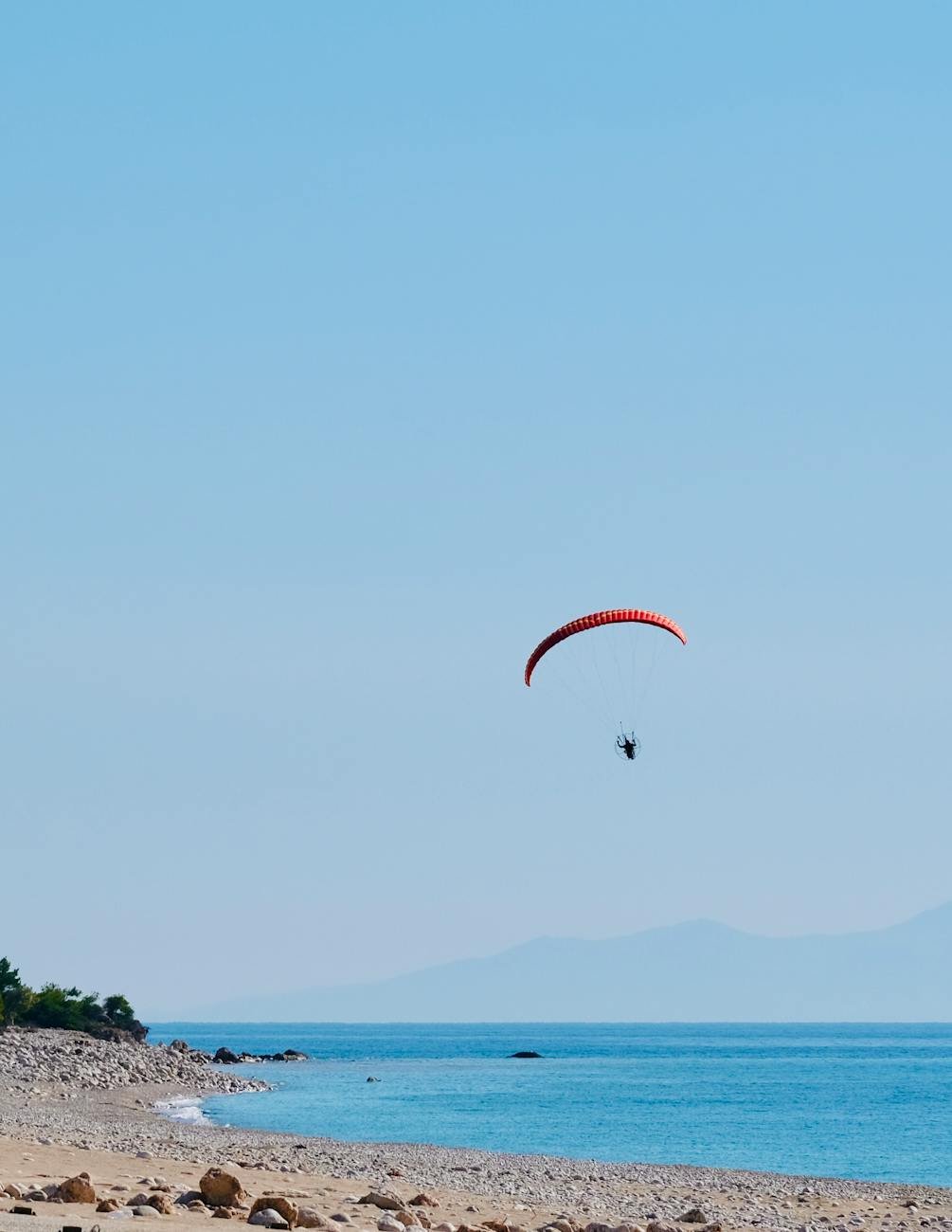 Vue aérienne de la plage de Palasë en Albanie
